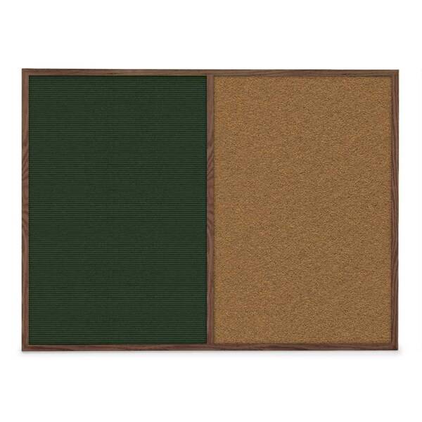 Slim Style Indoor Enclosed Corkboard, 48